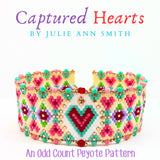 CAPTURED HEARTS Bracelet Pattern