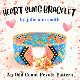 HEART SWAG Bracelet Pattern