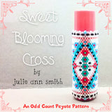 SWEET BLOOMING CROSS Lip Balm Cover Pattern