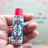 SWEET BLOOMING CROSS Lip Balm Cover Pattern