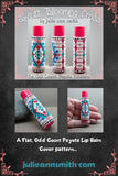 SWEET BLOOMING CROSS Lip Balm Cover Pattern
