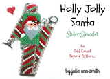 HOLLY JOLLY SANTA Slider Bracelet Pattern