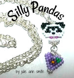 SILLY PANDAS Skinny Mini Bracelet Earring and Pendant Pattern