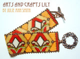 ARTS AND CRAFTS LILY Bracelet Pattern