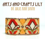 ARTS AND CRAFTS LILY Bracelet Pattern