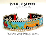 BACK TO SCHOOL Skinny Mini Bracelet Pattern