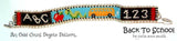 BACK TO SCHOOL Skinny Mini Bracelet Pattern