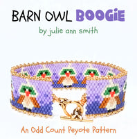 BARN OWL BOOGIE Bracelet and Brick Stitch Pattern