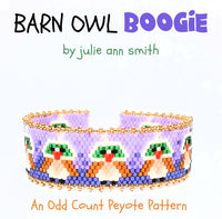 BARN OWL BOOGIE Bracelet and Brick Stitch Pattern