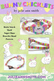 BUNNY CHICKLETS Brick Stitch Motif Super Duos Bracelet Band Pattern