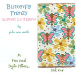 BUTTERFLY FRENZY Business Card Sleeve Pattern