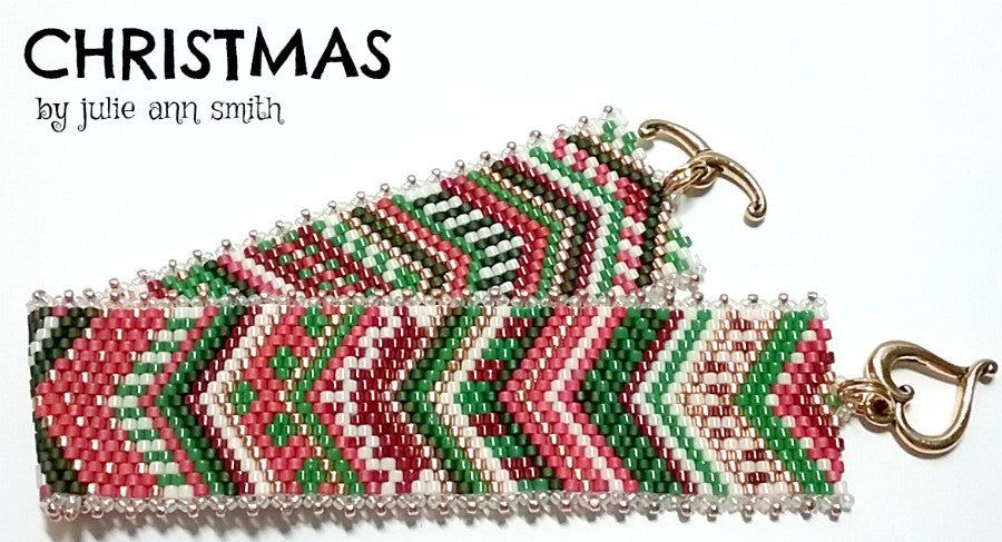 Julie Ann Smith Designs - TERRA FIRMA - Odd Count Peyote Bracelet - 11/0  Delica Bead Kit