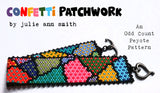 CONFETTI PATCHWORK Bracelet Pattern