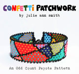 CONFETTI PATCHWORK Bracelet Pattern