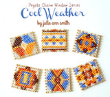 COOL WEATHER Peyote Charm Windows Pattern