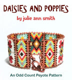 DAISIES AND POPPIES Bracelet Pattern