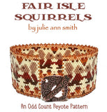 FAIR ISLE SQUIRRELS Bracelet Pattern