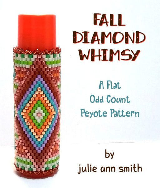 FALL DIAMOND WHIMSY Lip Balm Cover Pattern