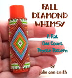 FALL DIAMOND WHIMSY Lip Balm Cover Pattern