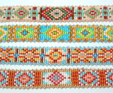 FALL GEOMETRICS Square Stitch or Loom Bracelet Pattern