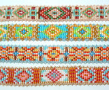 FALL GEOMETRICS Square Stitch or Loom Bracelet Pattern