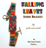 FALLING LEAVES Slider Bracelet Pattern