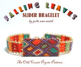 FALLING LEAVES Slider Bracelet Pattern