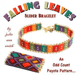 FALLING LEAVES Slider Bracelet Pattern