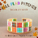 FALL PLAID PATCHES Bracelet Pattern