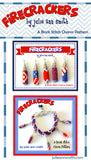 FIRECRACKERS Brick Stitch Charms Pattern