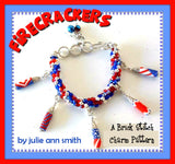 FIRECRACKERS Brick Stitch Charms Pattern