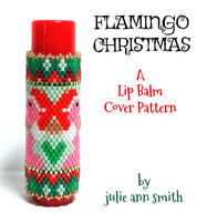 FLAMINGO CHRISTMAS Lip Balm Cover Pattern