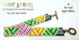 FRUIT STRIPES Skinny Mini Bracelet Pattern