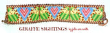 GIRAFFE SIGHTINGS Bracelet Pattern