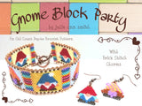 GNOME BLOCK PARTY Bracelet Pattern with Brick Stitch Charms