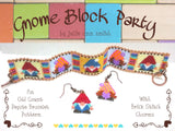 GNOME BLOCK PARTY Bracelet Pattern with Brick Stitch Charms