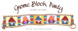 GNOME BLOCK PARTY Bracelet Pattern with Brick Stitch Charms