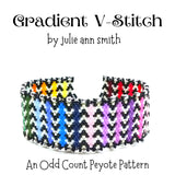GRADIENT V-STITCH Bracelet Pattern