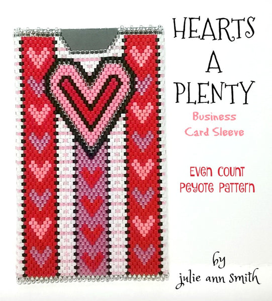 HEARTS A PLENTY Business Card Sleeve Pattern
