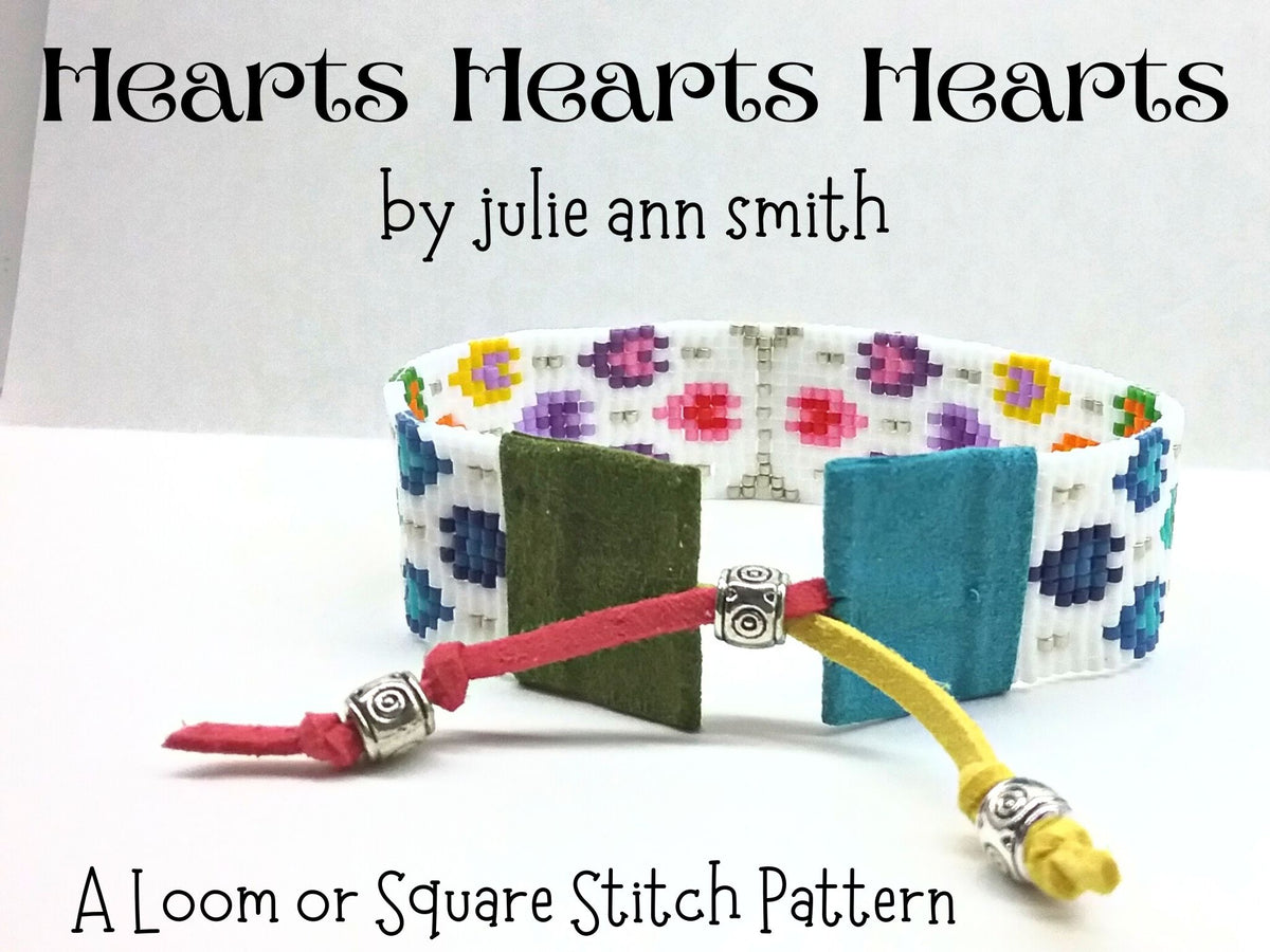 RAINBOW PINK OMBRE Brick Stitch Motif Mini Duos Bracelet Band Pattern –  Julie Ann Smith