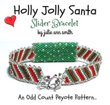 HOLLY JOLLY SANTA Slider Bracelet Pattern