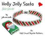 HOLLY JOLLY SANTA Slider Bracelet Pattern