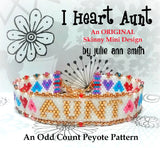I HEART AUNT Skinny Mini Bracelet Pattern