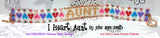 I HEART AUNT Skinny Mini Bracelet Pattern