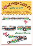 I HEART GRANDDAUGHTER Skinny Mini Bracelet Pattern