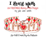 I HEART MOM Skinny Mini Bracelet Pattern