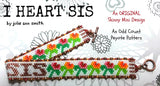 I HEART SIS Skinny Mini Bracelet Pattern
