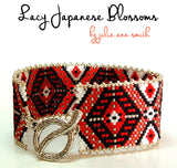 LACY JAPANESE BLOSSOMS Bracelet Pattern