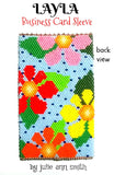 LAYLA Business Card Sleeve Pattern