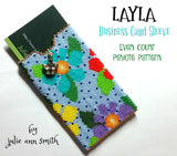 LAYLA Business Card Sleeve Pattern